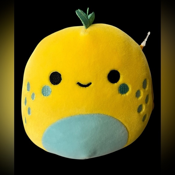 Original Squishmallows Fizzy Bright Yellow with Green Details New with Tags - Picture 11 of 12